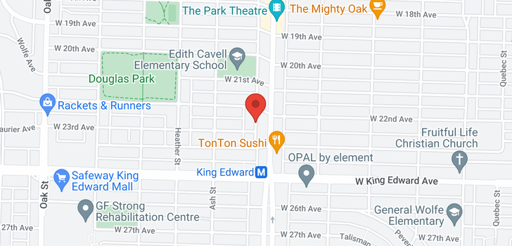 map of 638 W 24TH AVENUE